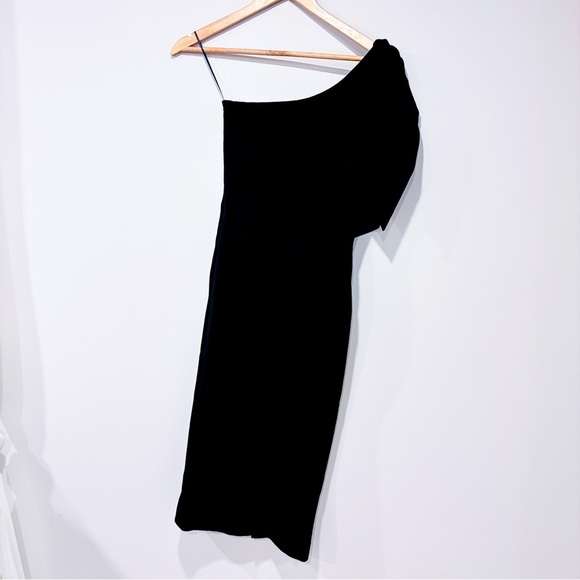 DRESS THE POPULATION Black one shoulder Tiffany dress - Picture 8 of 8